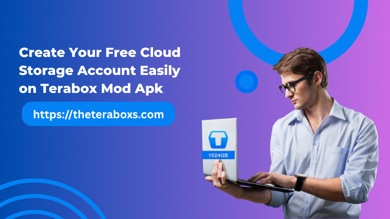 Create your terabox account easily in 2025 image in shown.