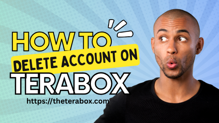 How to delete account on terabox feature image.