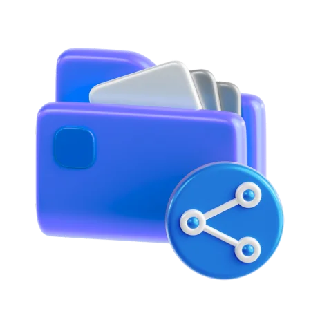 It is file sharing feature image logo .